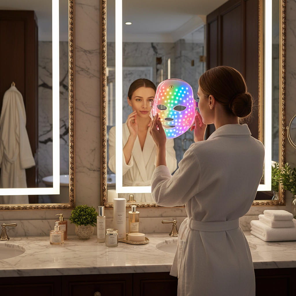 Masque LED 7 Couleurs Rechargeable