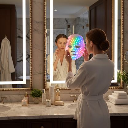 Masque LED 7 Couleurs Rechargeable